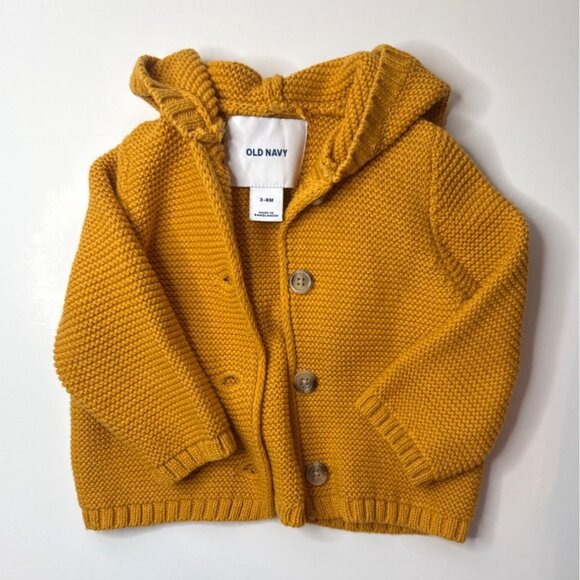 Old Navy Baby Knit Cardigan Bundle 0-6 M Warm Layer Fall Winter Thick Knit - Picture 3 of 9